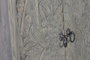 GINER Y COLOMER Armoire en bois de manguier et pieds en métal gris vieilli